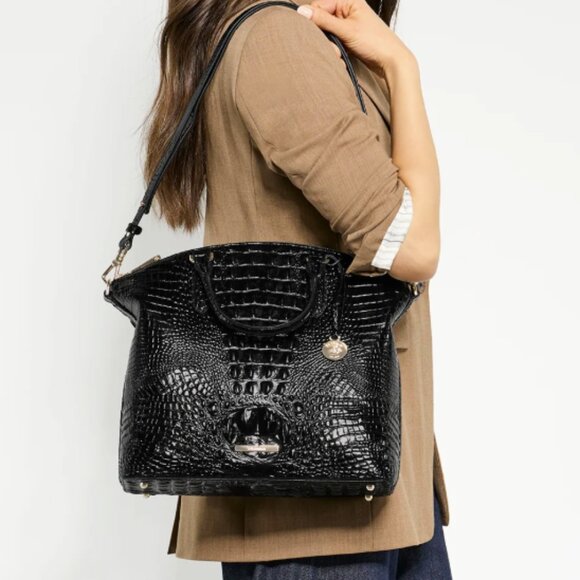 Brahmin Large Duxbury Satchel in Hill Garden Melbourne - Picture 15 of 16